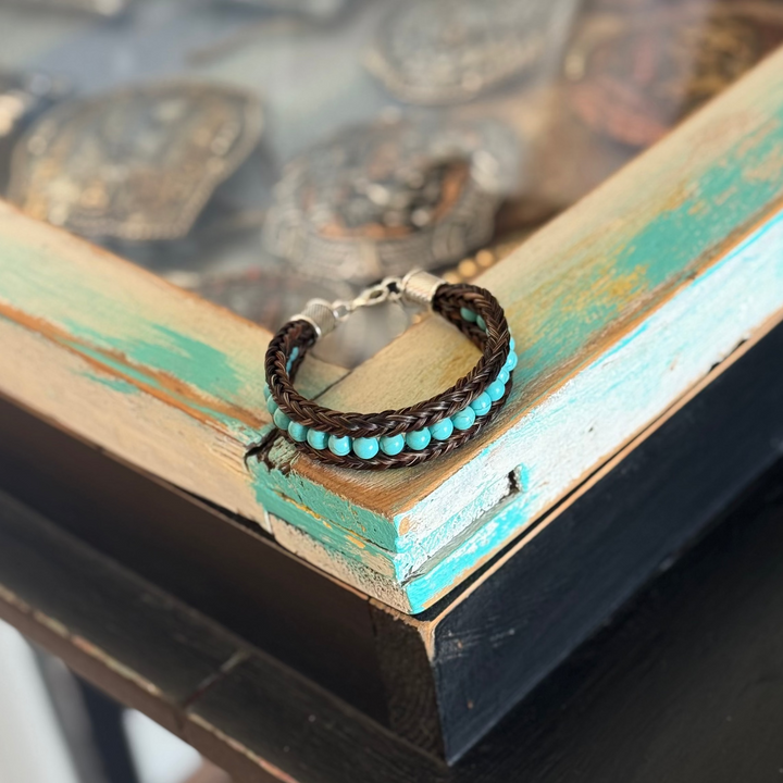Double Braid Bracelet with Beading