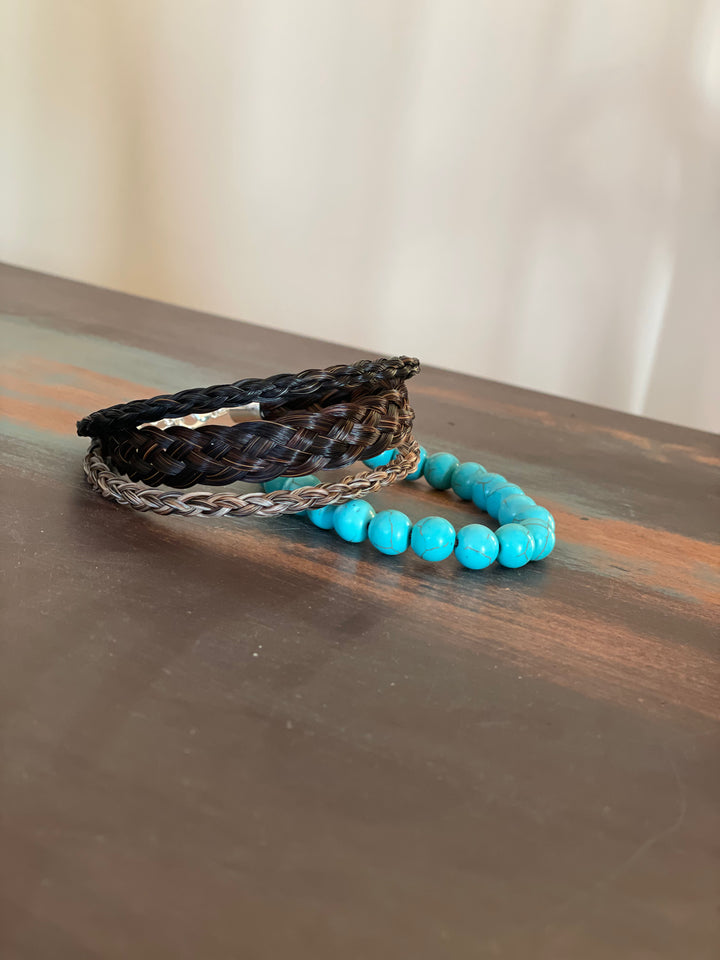 Triple Braid Horse Hair Bracelet